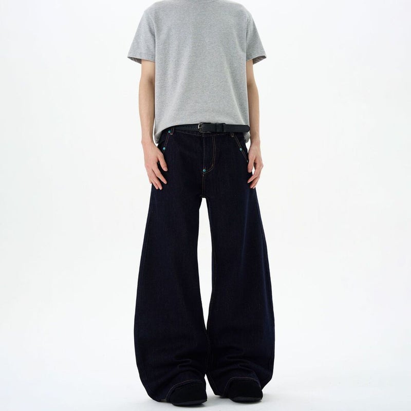 Unisex Casual Daily Denim Jeans - Image 4