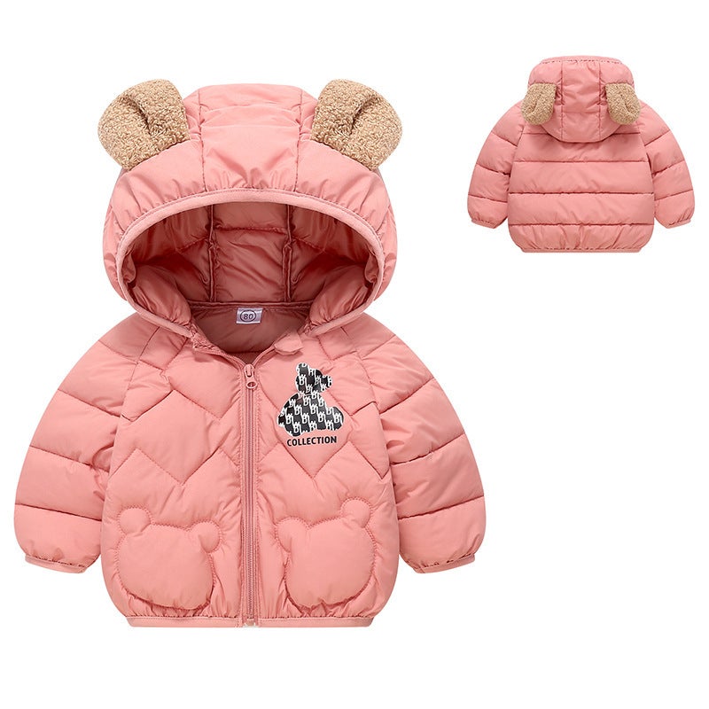 New Style Cotton-Padded Clothes For Boys And Girls, Winter Clothes, Baby Cotton Jackets, Fashionable Baby Cotton-Padded Jackets, Kidsren'S Clothing, Short Kidsren'S Cotton-Padded Clothes, - Image 2