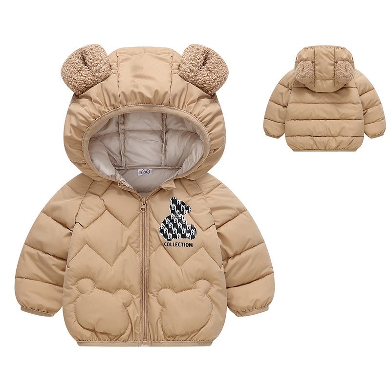 New Style Cotton-Padded Clothes For Boys And Girls, Winter Clothes, Baby Cotton Jackets, Fashionable Baby Cotton-Padded Jackets, Kidsren'S Clothing, Short Kidsren'S Cotton-Padded Clothes, - Image 5
