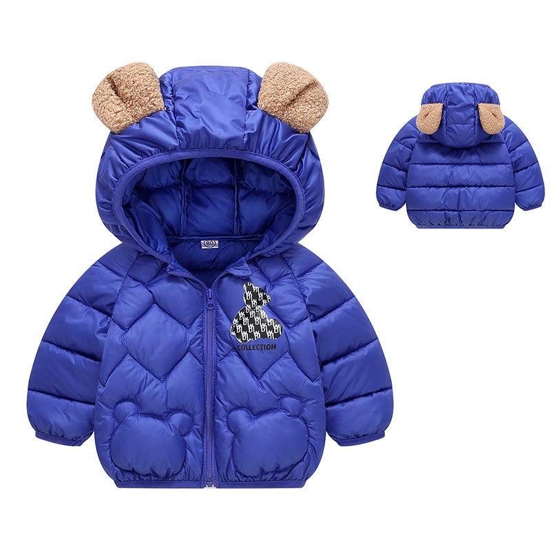 New Style Cotton-Padded Clothes For Boys And Girls, Winter Clothes, Baby Cotton Jackets, Fashionable Baby Cotton-Padded Jackets, Kidsren'S Clothing, Short Kidsren'S Cotton-Padded Clothes, - Image 4