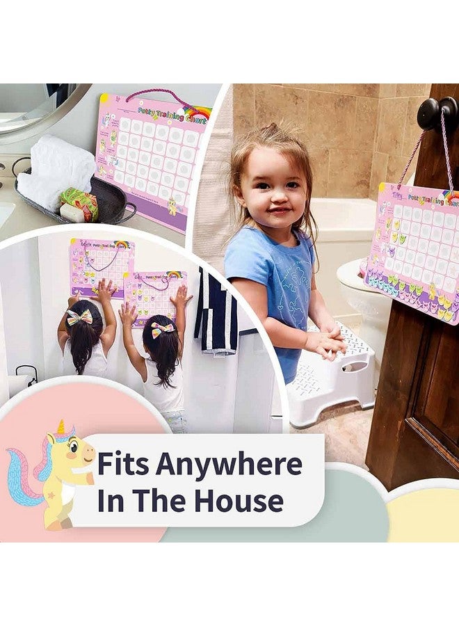 Putska Unicorn Potty Training Chart & 35 Magnetic Stickers Potty Chart For Toddlers Girls Boys - Image 4