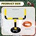 Restroma 4 Pcs Jumbo Inflatable Football Set Include 1 Giant Inflatable Football Goal Post and 3 Pcs Blow Up Footballs Beach Balls for Summer Beach Lawns Outdoor Sports Game - Image 4