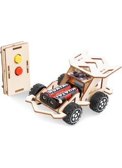 Jorunb Wooden Remote Car,science kit Wireless Remote Control Racing Car Kit,Science Experiment Kit,DIY Model Cars Kit Educational Building Toys for 5-12 Year Old Boys  - Image 1
