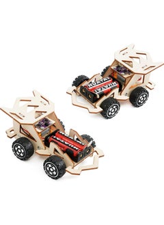 Jorunb Wooden Remote Car,science kit Wireless Remote Control Racing Car Kit,Science Experiment Kit,DIY Model Cars Kit Educational Building Toys for 5-12 Year Old Boys  - Image 4