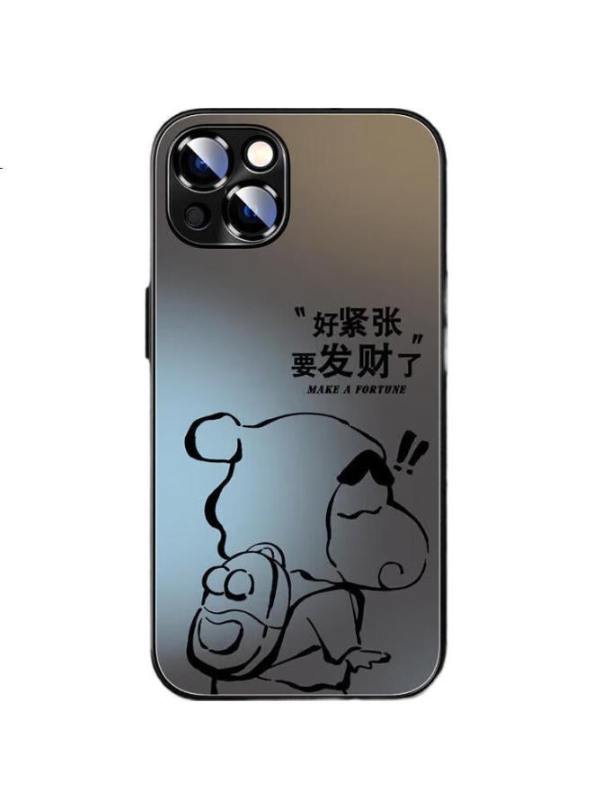 Xp Apple 15 Phone Case Lens Full Cover Iphone 15 Frosted Heat Dissipation Matte Anti-Fingerprint Anti-Drop Silicone Gel Men And Women Couple High-End Feeling - Graphite Gray Independent New Style - Image 3