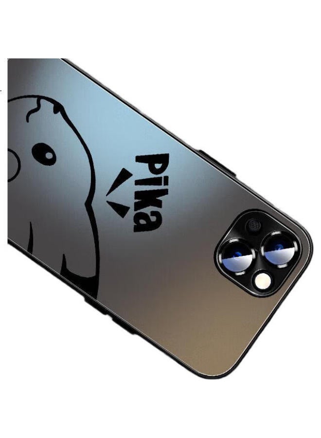 Xp Apple 15 Phone Case Lens Full Cover Iphone 15 Frosted Heat Dissipation Matte Anti-Fingerprint Anti-Drop Silicone Gel Men And Women Couple High-End Feeling - Graphite Gray Independent New Style - Image 2