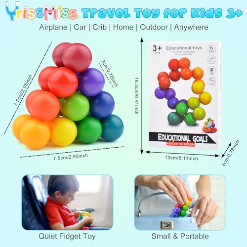 Yrissmiss 2PCS Autism Sensory Toys for Autistic Children , Sensory Fidget Toys for Adults Kids, Autism Toys for Toddlers 3-4, Travel Toys Present for Kids Ages 3 4 5 6 7+ ,Stocking Stuffers Present(A) - Image 2