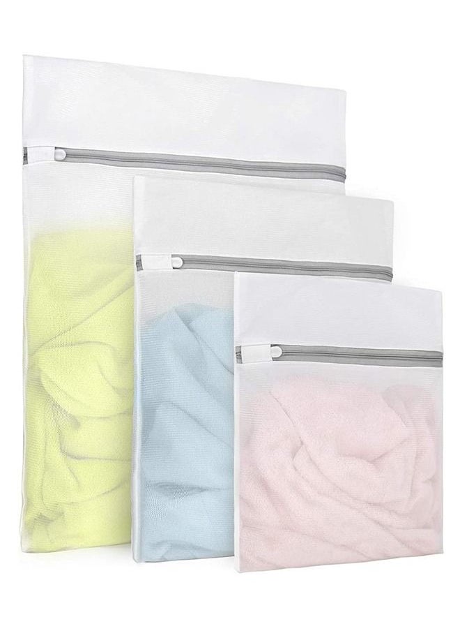 Generic Durable Fine Mesh Laundry Bags 3Pcs Honeycomb Mesh Laundry Bags  - Image 1