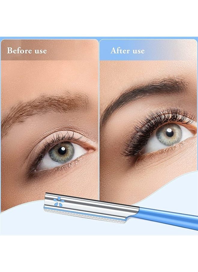 NANAN Women Facial Razor for Hair Removal - Dermaplaning Tool Peach Fuzz Trimmer Womens Fine Hair Remover Eyebrow Razors and Dermaplane Face Shavers Women's Exfoliating for Sensitive Skin Essential Travel 