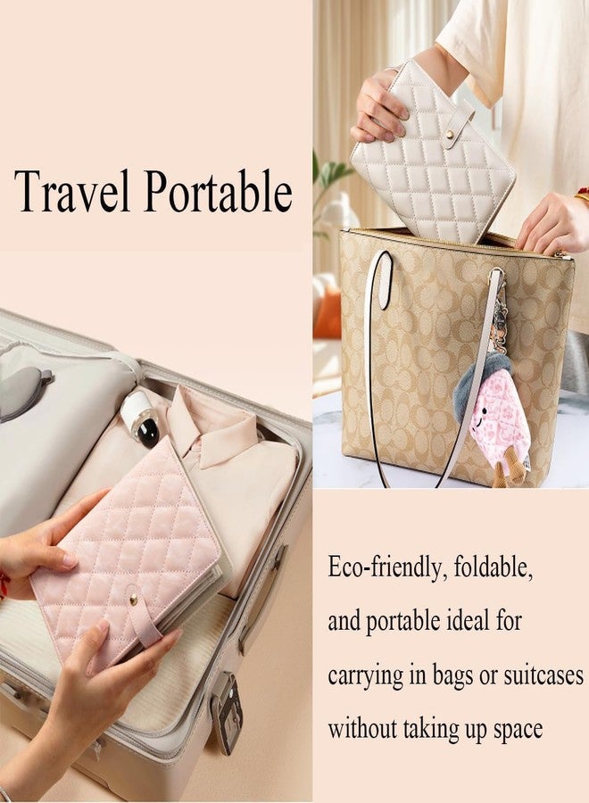 RASOFAB Zwerlin Jewelry Storage Book Large Travel Organizer Case Foldable Roll with Clear Zipper Velvet Pouches for Earrings Necklaces Rings Bracelets Brooches Portable Jewelry Holder for Trips Home - Image 2