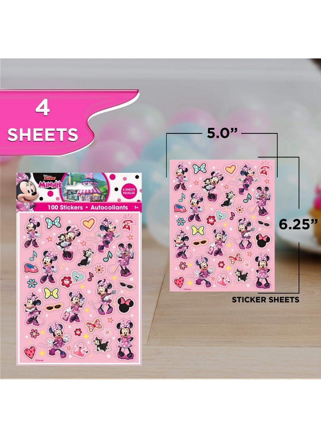 Unique Minnie Mouse Party Favor Bundle ; Stickers Blowouts Loot Bags ; Kids Birthday Party Baby Shower Decor Decoration Supplies - Image 4