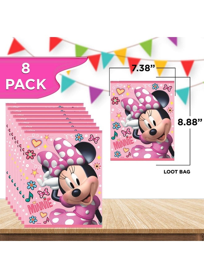 Unique Minnie Mouse Party Favor Bundle ; Stickers Blowouts Loot Bags ; Kids Birthday Party Baby Shower Decor Decoration Supplies - Image 5