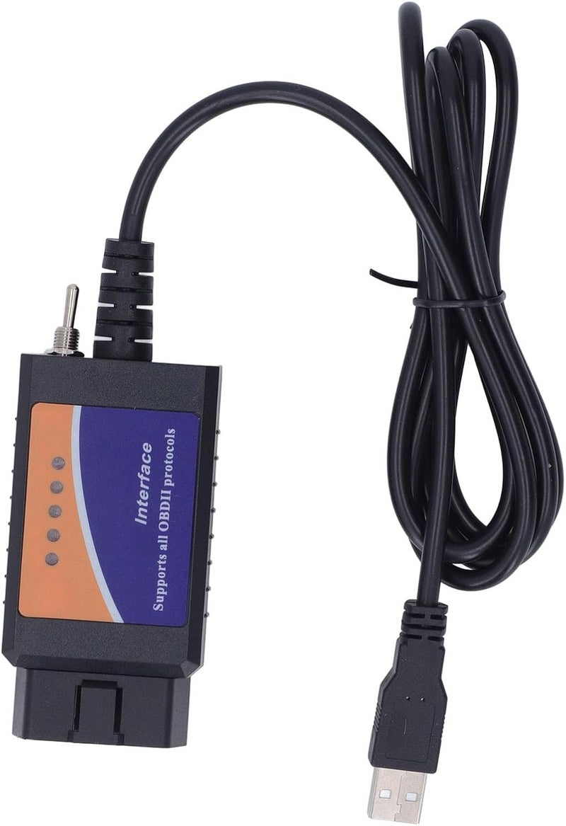 Keenso OBD2 Scanner Car Diagnostic Tool OBDII Code Reader ELM327 USB V1.5 with PIC18F25K80 Chip for Kuga ABS Bleeding Coding 38 More Services - Image 3