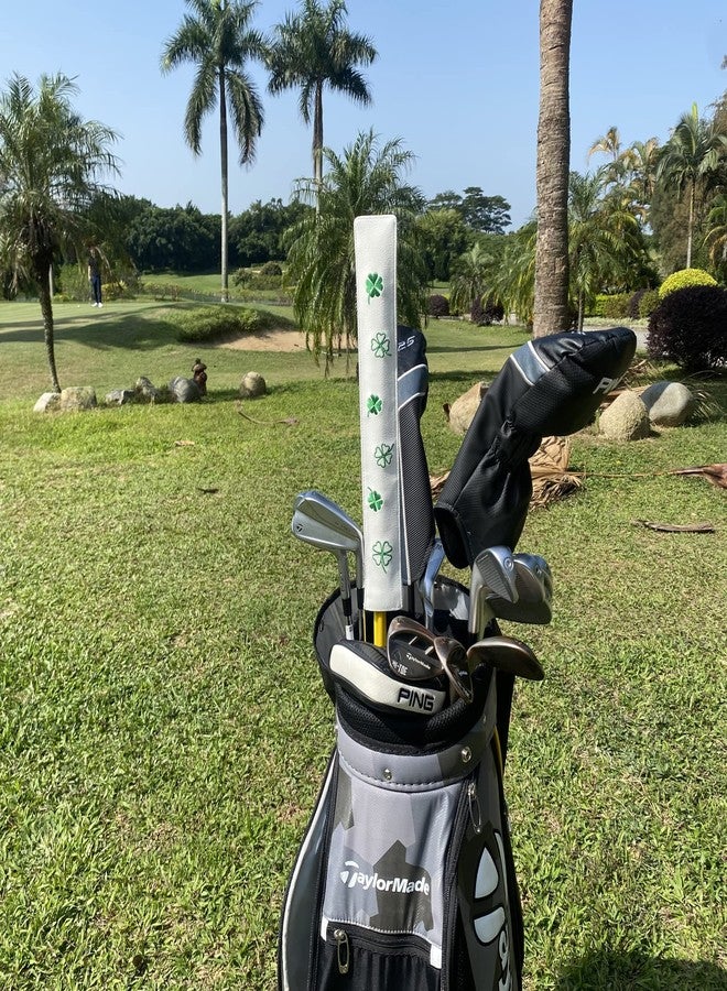 Golfupp Golf Alignment Stick Cover Case Holder Hold at Least 3 Sticks Lucky Clover Pattern Design - Image 5