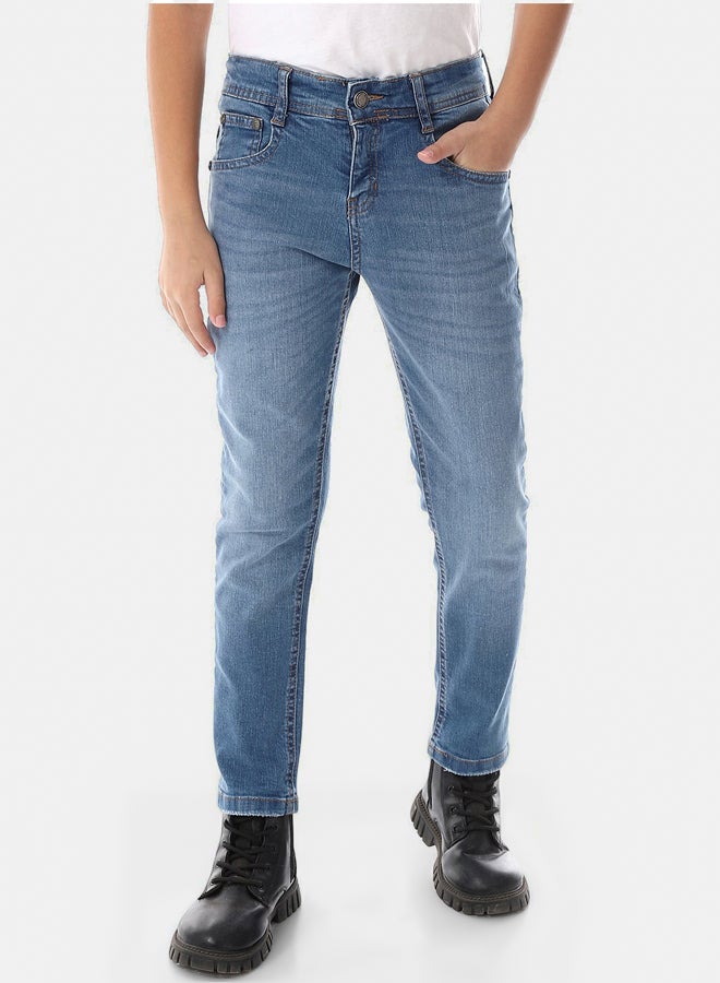 Andora Fly Zipper Button Closure Boys Skinny Jeans Pants - Image 4