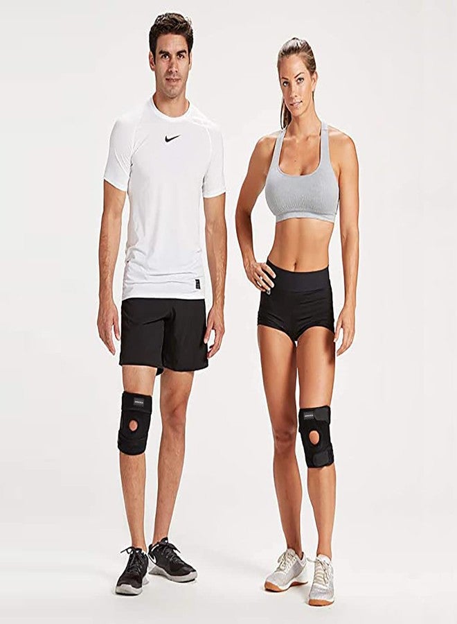 Orthotech Knee Support Brace | Adjustable Compression for Knee Stability | Breathable and Comfortable Fabric with Velcro Closure (Black) - Image 5