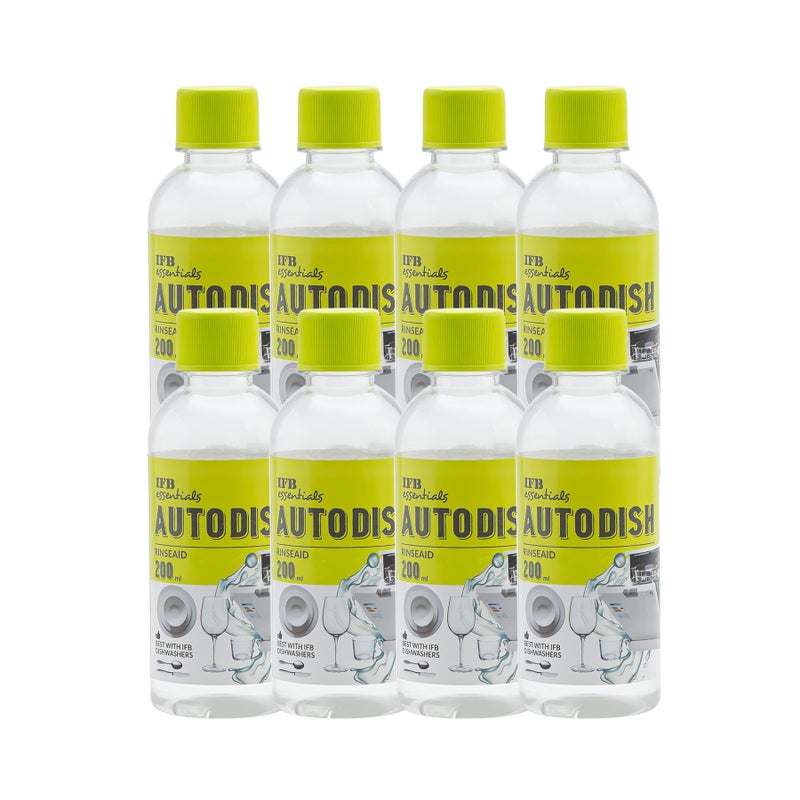 IFB essentials Dishwasher Autodish Rinse Aid (Pack Of 8*200ml) - Image 4