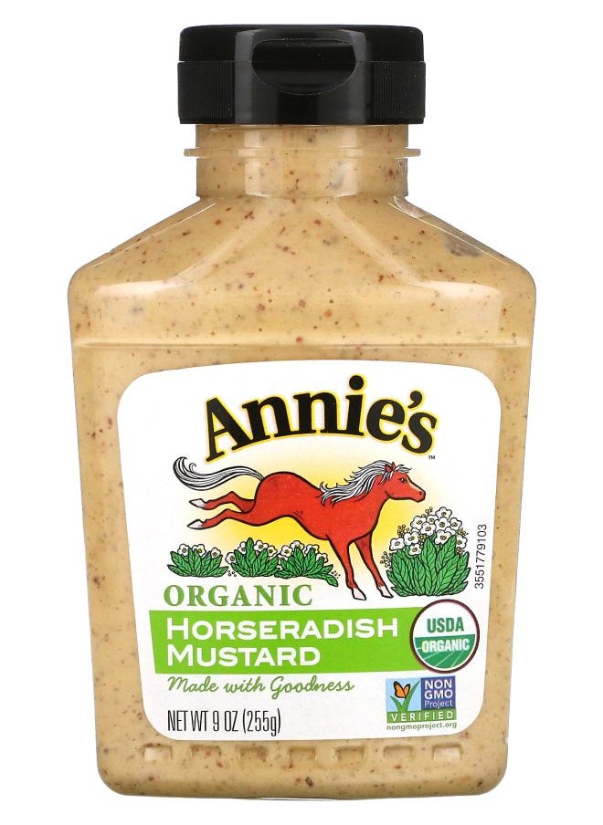 Annie's - Organic Horseradish Mustard 9 oz (255 g) - Image 1