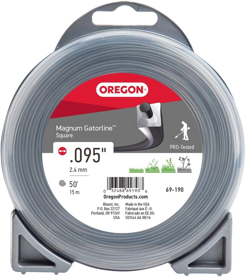 Oregon 69-190 Magnum Gatorline Square Trimmer Line .095-Inch by 50-Foot - Image 1