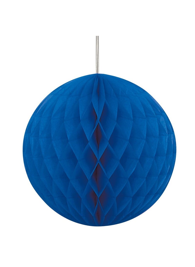 Unique Honeycomb Blue Paper 20cm Ball Hanging Decoration