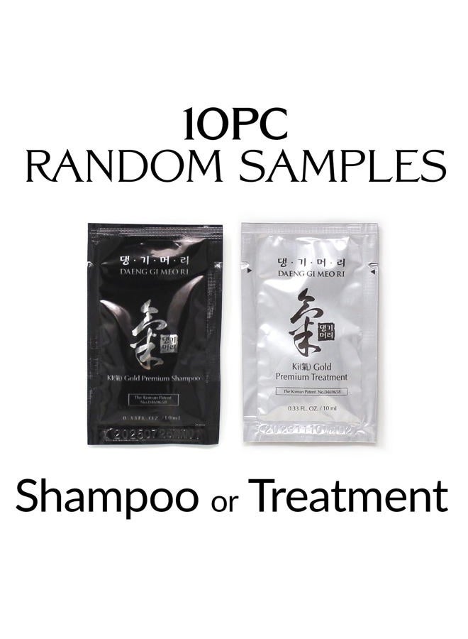 DAENG GI MEO RI - Ki Gold Premium 2 Shampoo 780ml + 1 Treatment 780ml + 10 Traveling Pouch Samples 10ml Set, Samples may vary. - Image 3