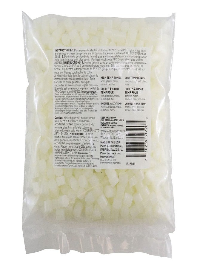 Surebonder B-2001 Less Stringing Skillet Glue Cube Pellets for Crafts and Floral Projects, 1 lb Bag, Use in Surebonder Glue Skillets, Cream Color - Image 2