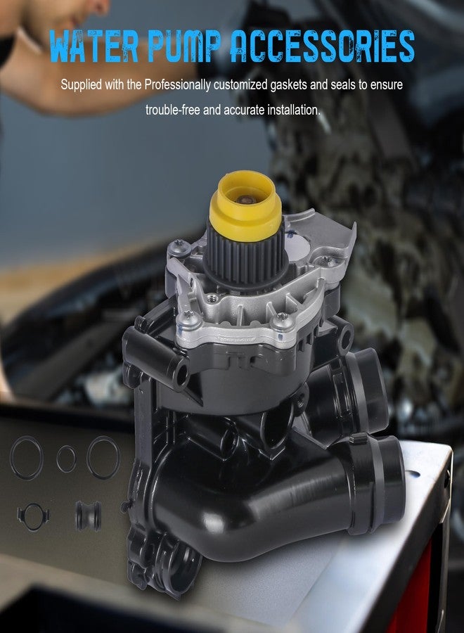 AUTOSTARSHIP مضخة مياه ألومنيوم لمحرك أوتوستارشيب، متوافقة مع أودي A3 سعة 2.0 لتر (موديلات 2008-2013) وأودي Q5 سعة 2.0 لتر (موديلات 2011-2016) وفولكس فاجن تيجوان سعة 2.0 لتر (موديلات 2009-2018) 06H121026CQ 06H121026AB - Image 3
