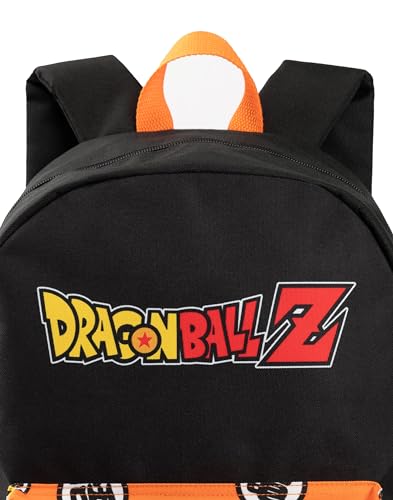 Dragon Ball Z Boys Backpack | Black & Orange Rucksack with Adjustable Straps | Goku Character Practical & Organised Luggage Sports School Bag For Kids | Anime TV Series Merchandise Gift - Image 4