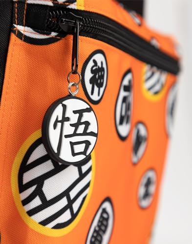 Dragon Ball Z Boys Backpack | Black & Orange Rucksack with Adjustable Straps | Goku Character Practical & Organised Luggage Sports School Bag For Kids | Anime TV Series Merchandise Gift - Image 5