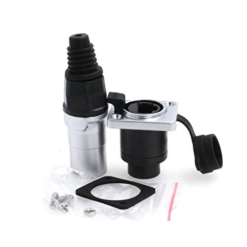 Eonvic RJ45 Ethernet CAT5e Shielded Housing Panel Mount Connector Waterproof IP65 Plugs and sockets Metal Round Socket Connector - Image 3