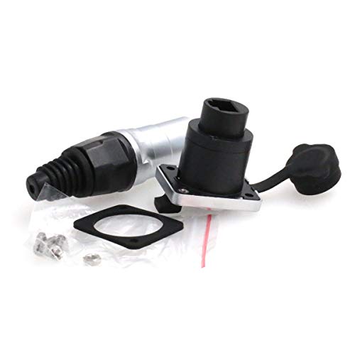 Eonvic RJ45 Ethernet CAT5e Shielded Housing Panel Mount Connector Waterproof IP65 Plugs and sockets Metal Round Socket Connector - Image 2