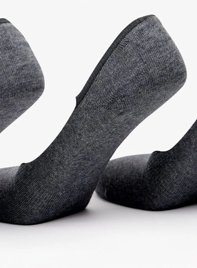 دوتشيني Men's Solid No Show Socks - Set of 3