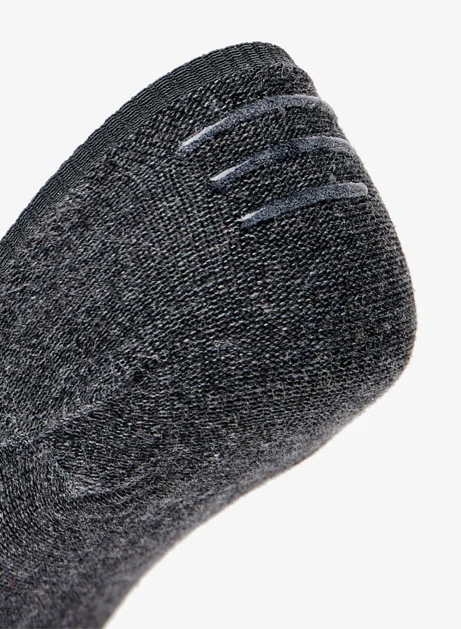 دوتشيني Men's Solid No Show Socks - Set of 3