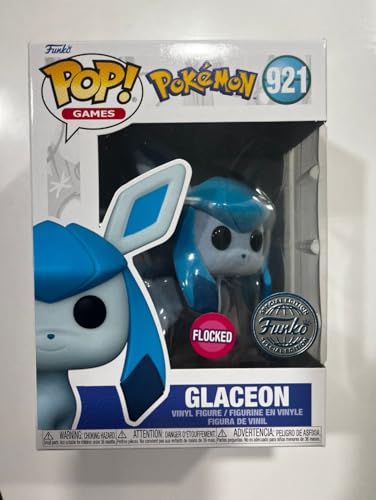 Funko Pop Games glaceon Flocked hot Topic Exclusive Vinyl Figure DRM230302 - Image 1