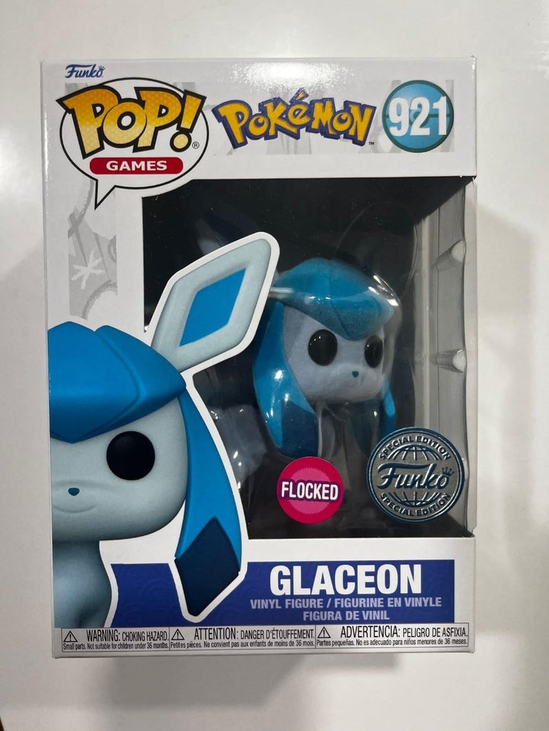Funko Pop Games glaceon Flocked hot Topic Exclusive Vinyl Figure DRM230302 - Image 3