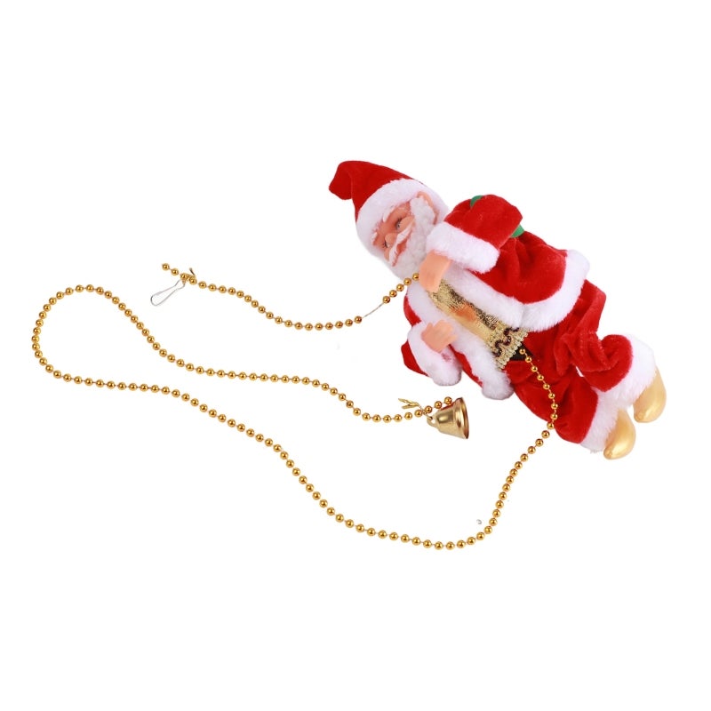 Animated Christmas Decoration: Battery Powered Santa Claus Ornament - High Quality Climbing Santa Toy for Holiday Home Decor Christmas Tree and Kids - Image 1