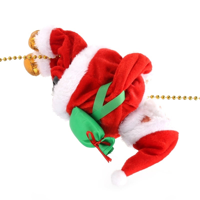 Animated Christmas Decoration: Battery Powered Santa Claus Ornament - High Quality Climbing Santa Toy for Holiday Home Decor Christmas Tree and Kids - Image 4