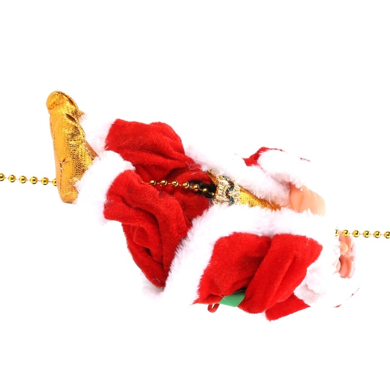Animated Christmas Decoration: Battery Powered Santa Claus Ornament - High Quality Climbing Santa Toy for Holiday Home Decor Christmas Tree and Kids - Image 3