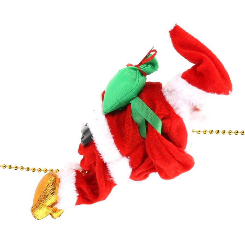 Animated Christmas Decoration: Battery Powered Santa Claus Ornament - High Quality Climbing Santa Toy for Holiday Home Decor Christmas Tree and Kids - Image 5