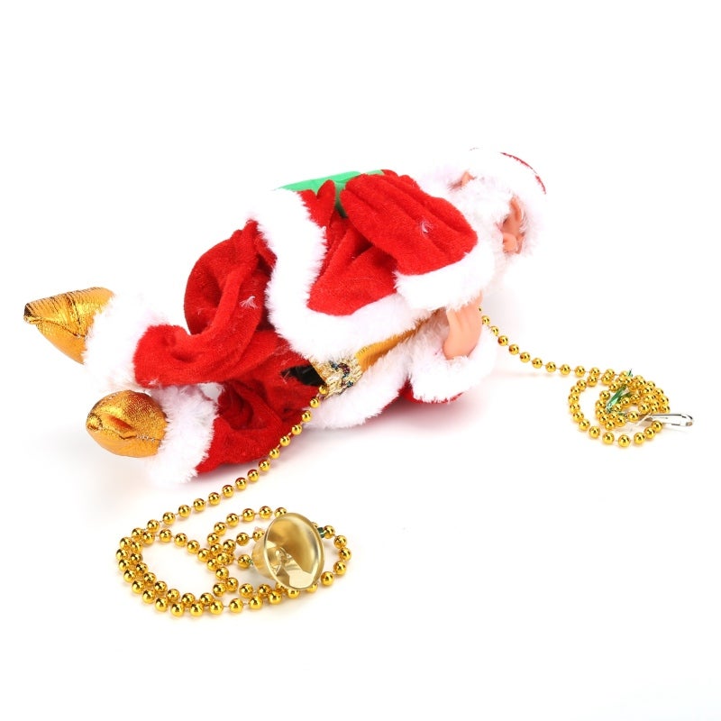 Animated Christmas Decoration: Battery Powered Santa Claus Ornament - High Quality Climbing Santa Toy for Holiday Home Decor Christmas Tree and Kids - Image 2