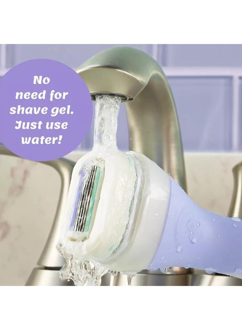 Schick Intuition Pure Nourishment Razor Kit – 2 Pieces, 4 Blades, with Organic Cocoa Butter - Image 4