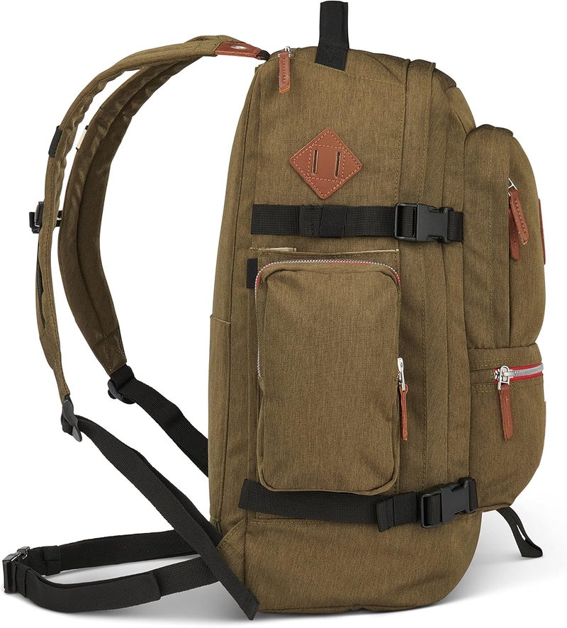 Kelty Kelty Fairbank 29L  Origins Collection Backpack 29L Daypack with Classic Design Padded Laptop Sleeve Hydration Compatible TSA Carry On Friendly Vegan Leather Accents 2023 Burnt Olive - Image 3