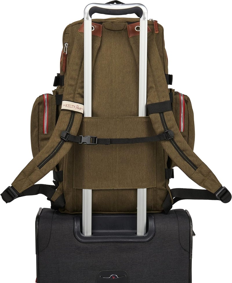 Kelty Kelty Fairbank 29L  Origins Collection Backpack 29L Daypack with Classic Design Padded Laptop Sleeve Hydration Compatible TSA Carry On Friendly Vegan Leather Accents 2023 Burnt Olive - Image 5