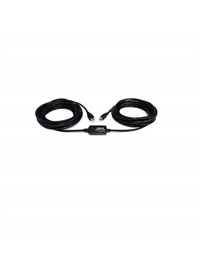 StarTech .com 9 m / 30 ft Active USB A to B Cable - M/M - Black USB 2.0 A to B Cord - Printer Cable - Extension USB Cable (USB2HAB30AC) - Image 5