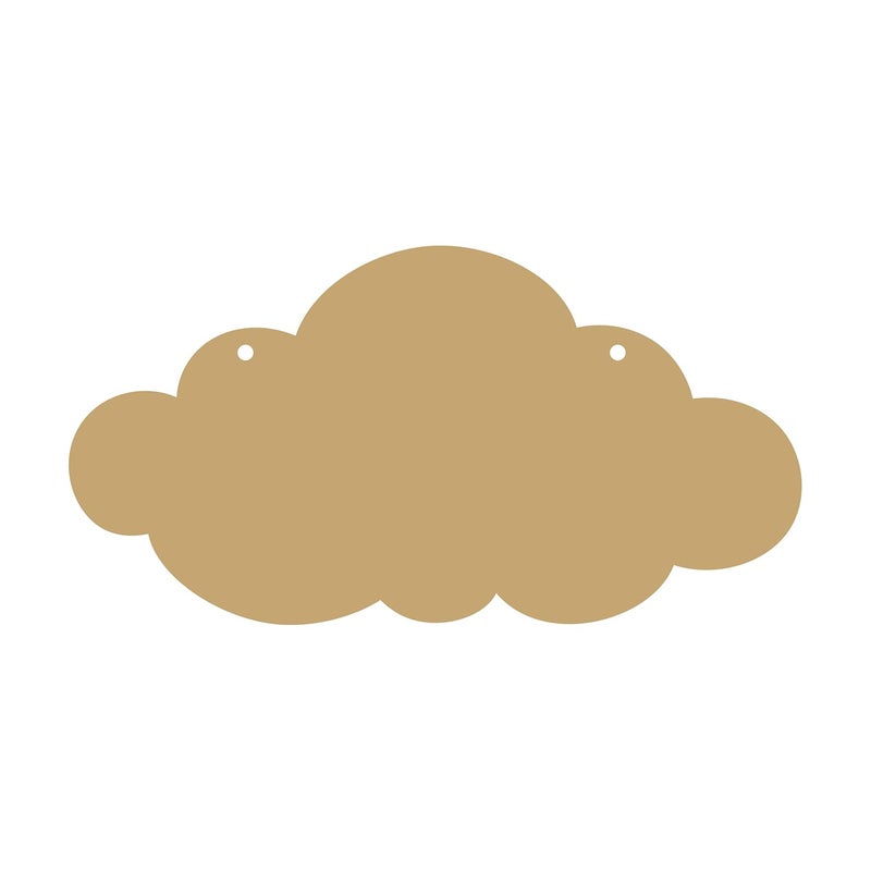LET'S DIY LETS DIY Crafts Wooden Cloud Cutouts Hanging Ornaments with Hole Gift Tags for Wedding Birthday Party Decorations DIY Craft Supplies for Painting Engraving - Image 1