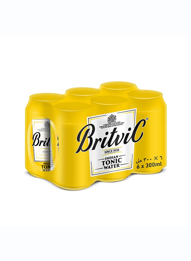 BRITVIC Tonic Water Can 6x300ml