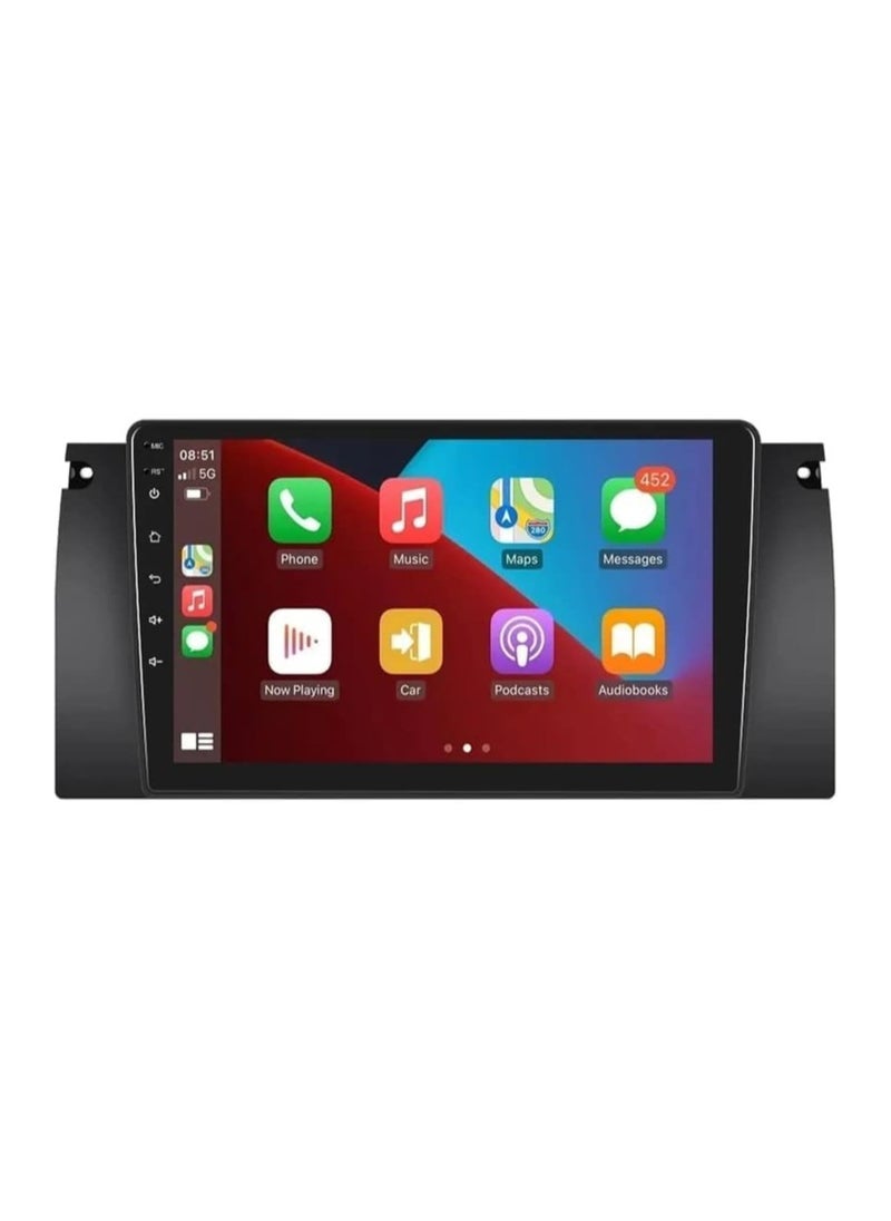 SHEZA STAR Android Car Stereo for BMW E39 1995 To 2003 BMW X5 E53 1999 To 2006 6GB RAM 128GB ROM Mirror-Link Wi-Fi BT,Radio GPS, 9 Inch Support SIM Card, Apple Carplay,IPS Touch Screen with AHD Backup Camera  - Image 1