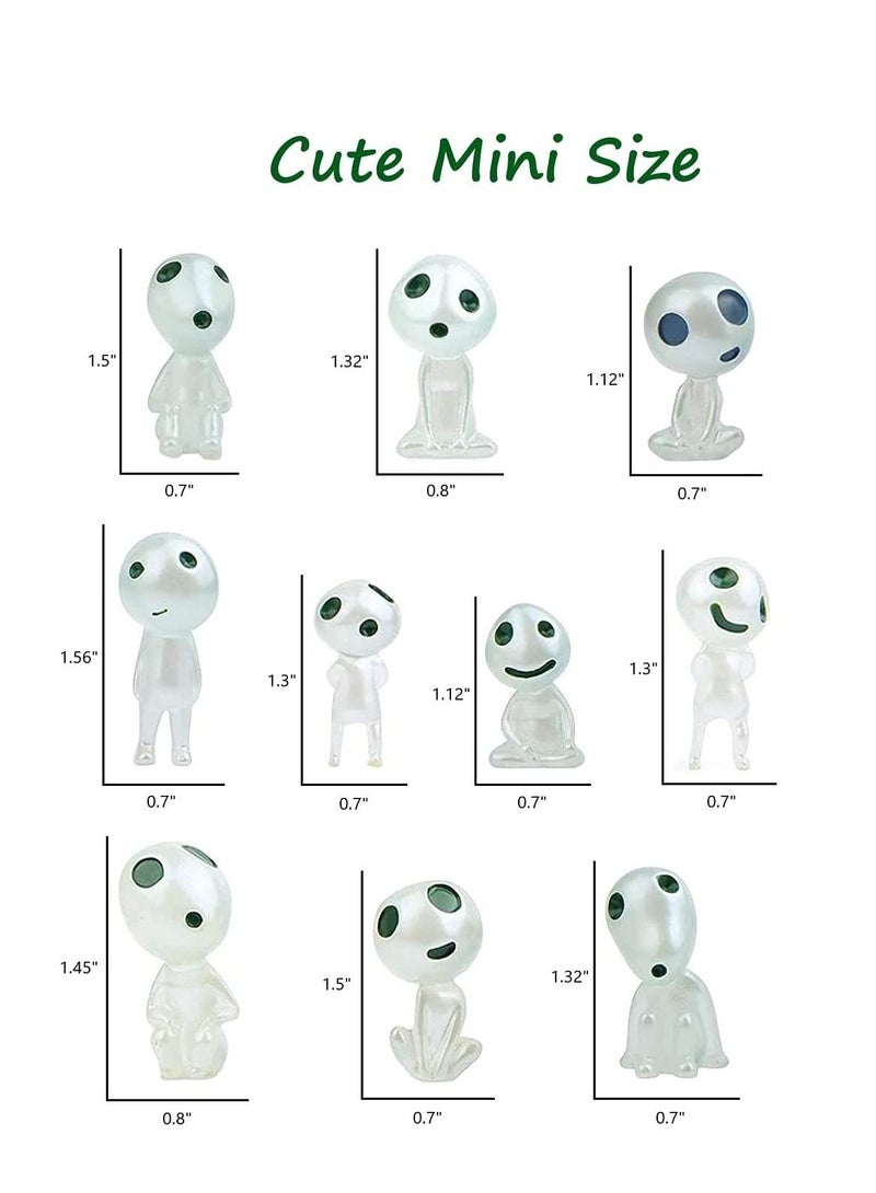 Y&D Micro Landscape, Tree Miniature Fairy Garden Gnome Glow Accessories Princess Mononoke in Dark for, Outdoor Patio Lawn Yard Decoration (20PCS )  - Image 4