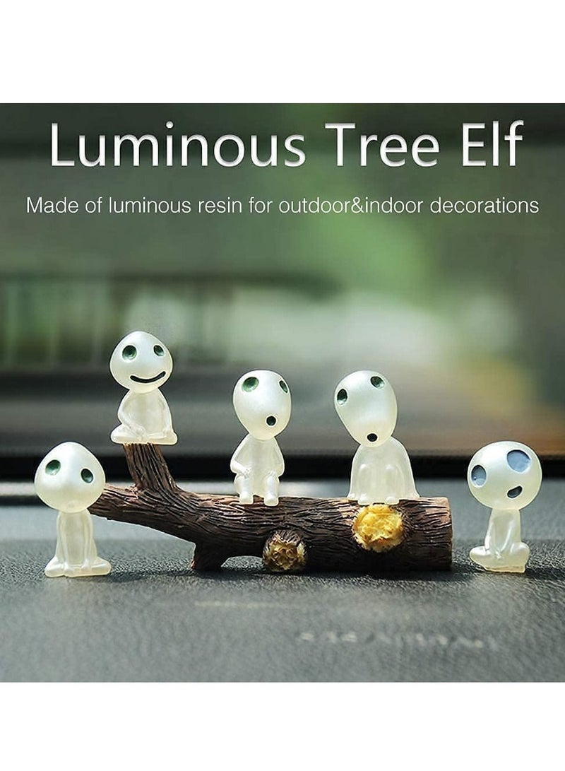 Y&D Micro Landscape, Tree Miniature Fairy Garden Gnome Glow Accessories Princess Mononoke in Dark for, Outdoor Patio Lawn Yard Decoration (20PCS )  - Image 5
