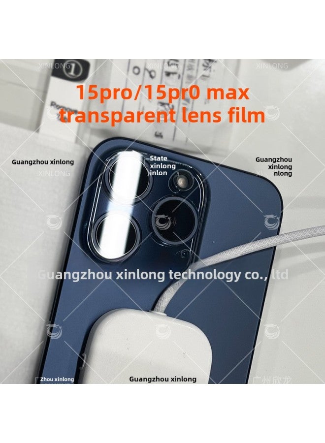 Suitable For Apple 15 Tempered Film HD Film Large Arc 330 Thick Glue High Aluminum Mobile Phone Film-Color:Please Order: Kraft Paper Packaging + Toolkit ]-Size:Apple 15 Pro Max